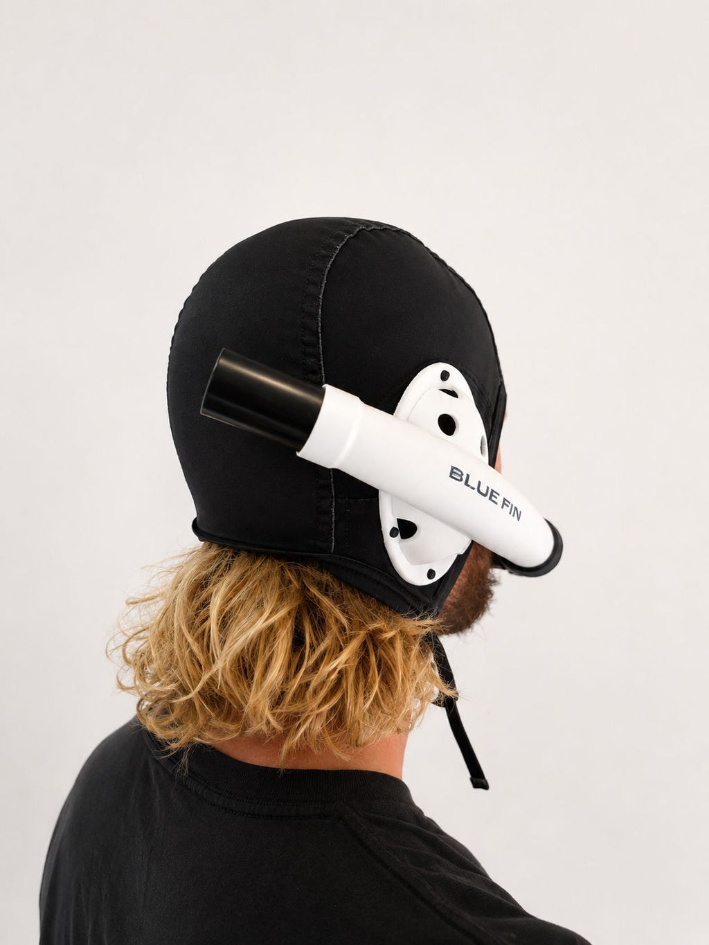 underwater_hockey_snorkel_cap_uwh_blue_fin_uwh white fixation cap easy 