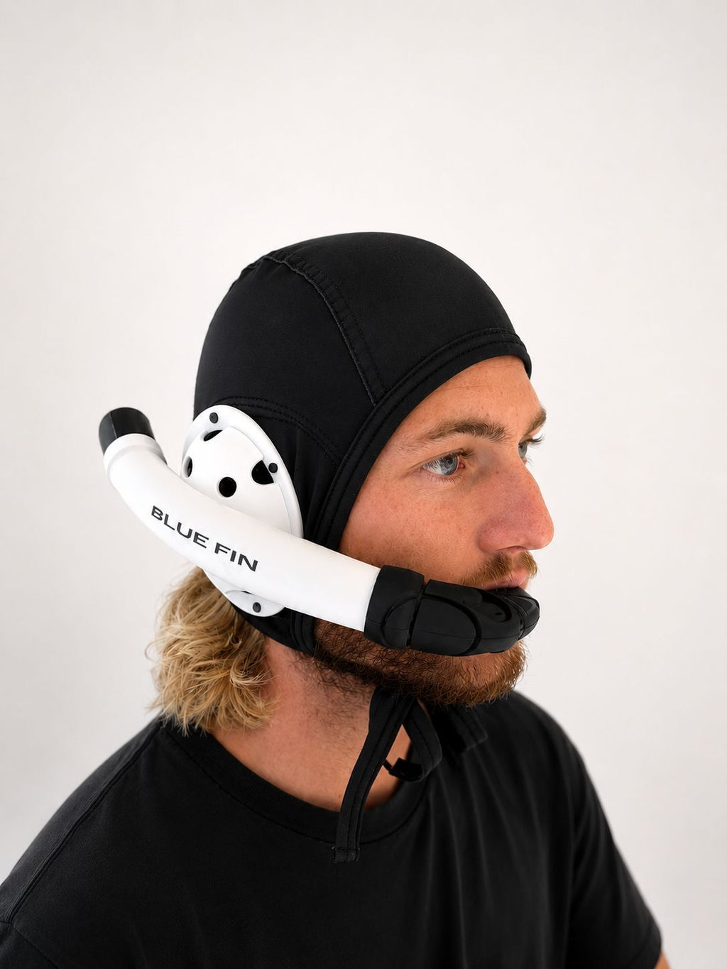 underwater_hockey_snorkel_cap_uwh_blue_fin_uwh white fixation cap easy 